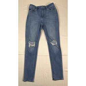 Women’s Kancan Jeans Size 9 / 28 Waist Stretch Denim Skinny Leg Mid Rise Jeans